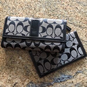 Coach Wallet with matching Checkbook cover